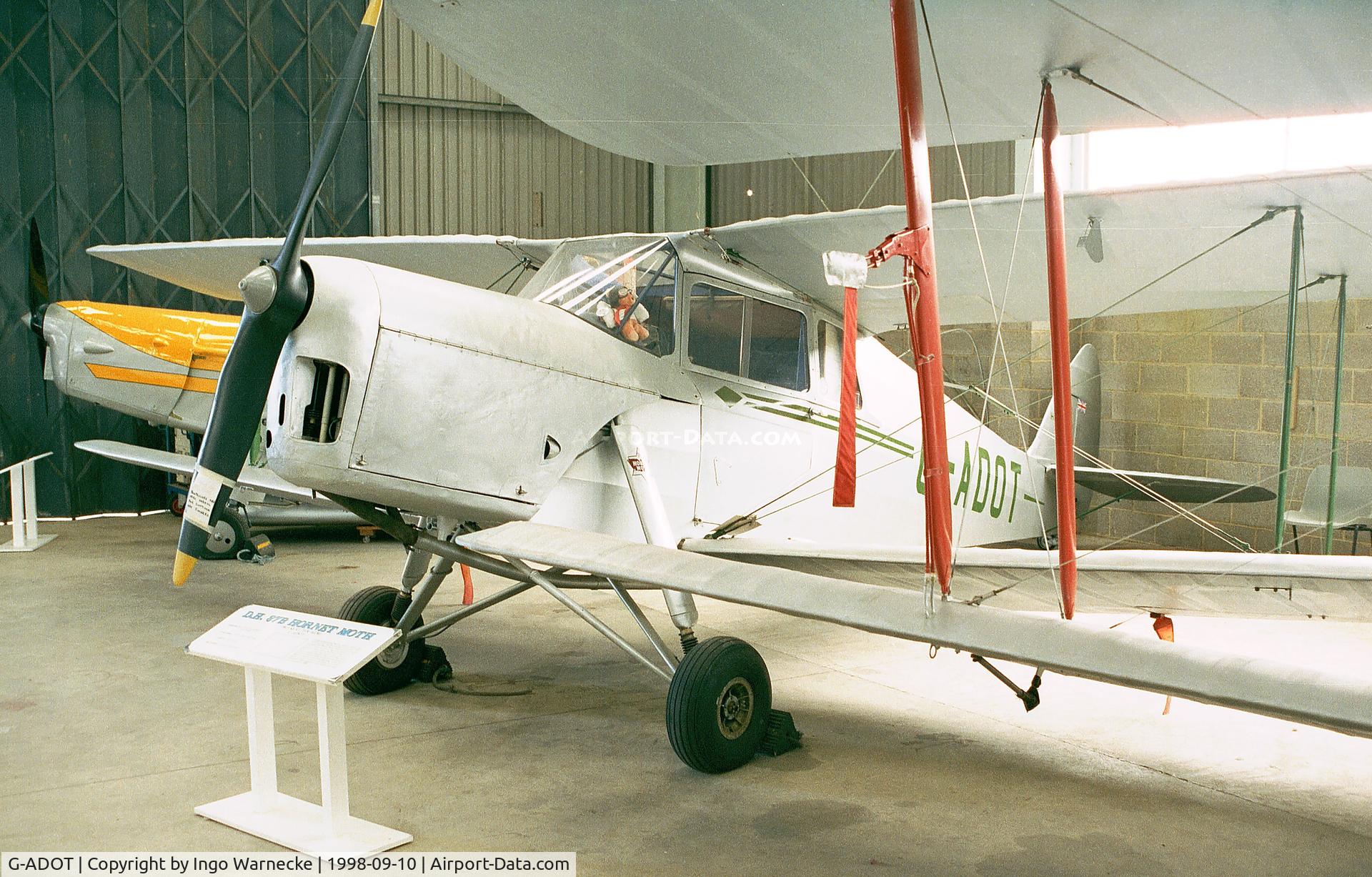 G-ADOT, De Havilland DH.87B Hornet Moth C/N 8027, De Havilland D.H.87B Hornet Moth at the DeHavilland Heritage Museum, London-Colney