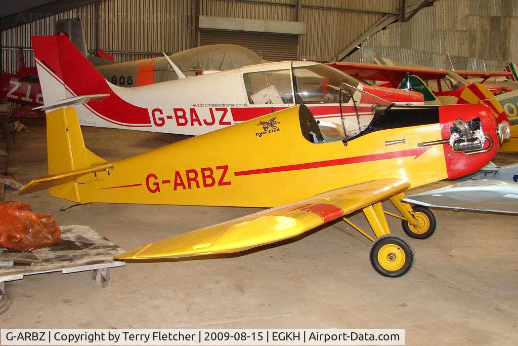 G-ARBZ, 1960 Rollason Druine D.31 Turbulent C/N PFA 553, Druine Turbulent at Headcorn , Kent , UK