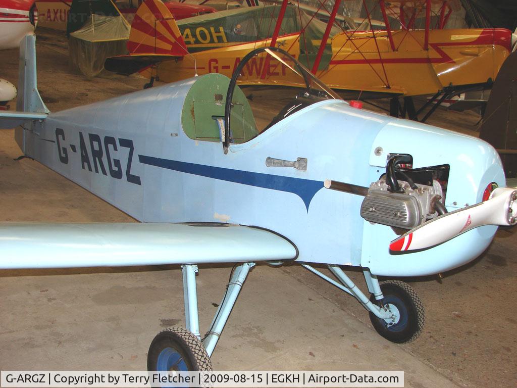 G-ARGZ, 1961 Rollason Druine D.31 Turbulent C/N PFA 562, Druine Turbulent at Headcorn , Kent , UK