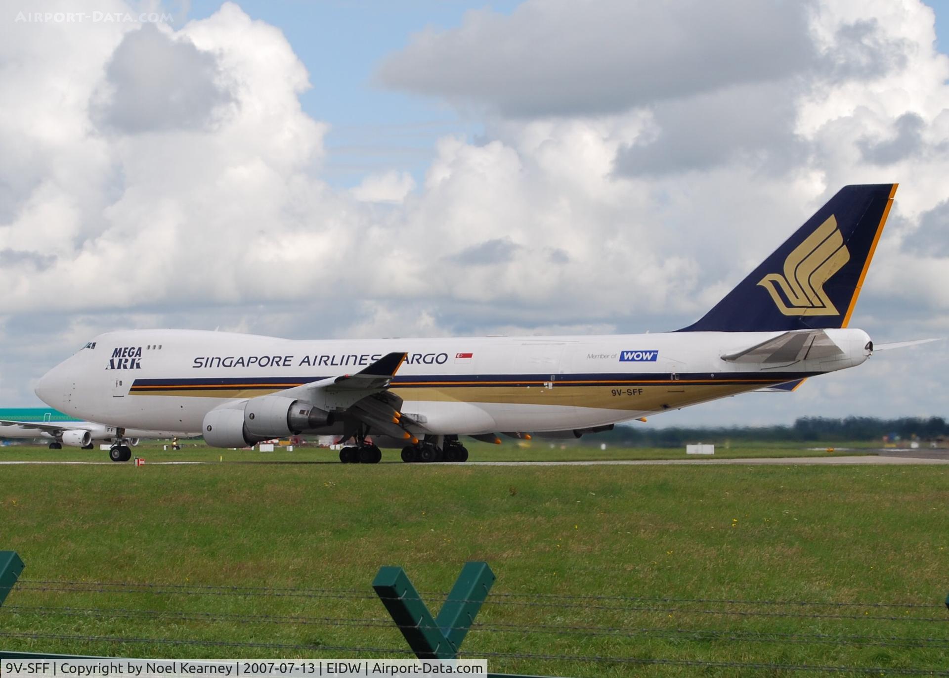 9V-SFF, 1997 Boeing 747-412F/SCD C/N 28026, Departing off Rwy 28