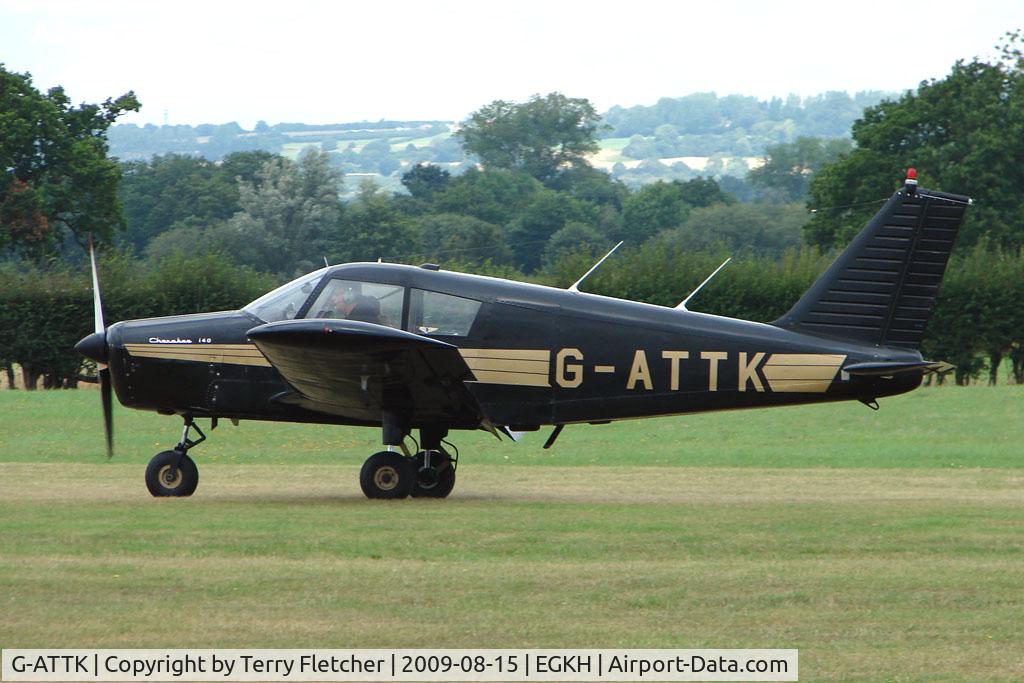 G-ATTK, 1966 Piper PA-28-140 Cherokee C/N 28-21959, Piper PA-28-140 at Headcorn , Kent , UK