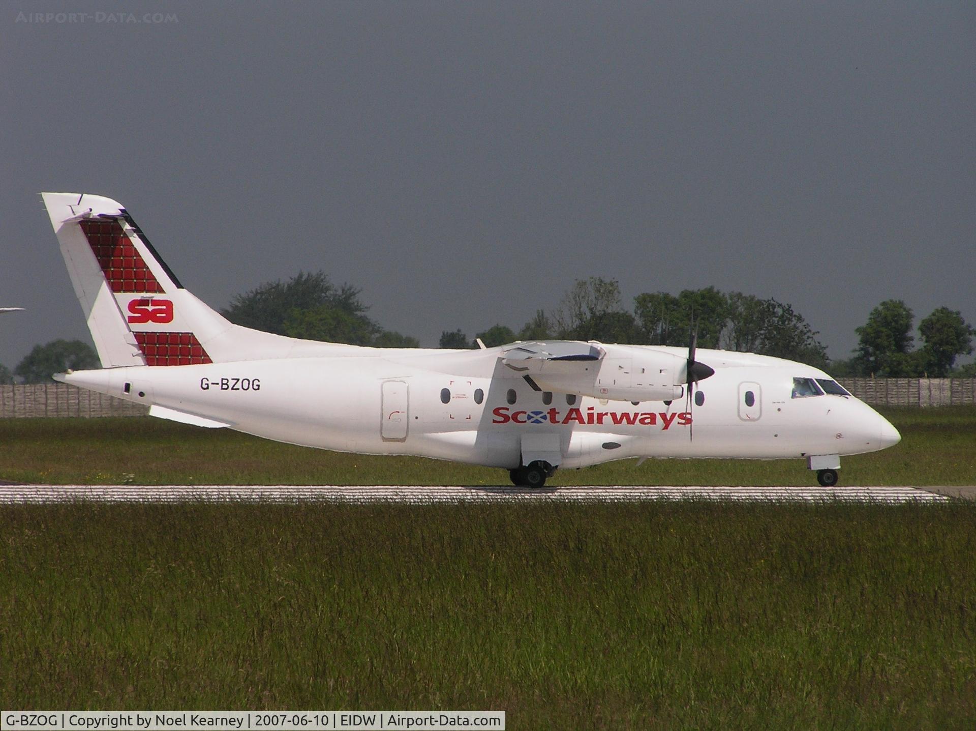 G-BZOG, 1998 Dornier 328-100 C/N 3088, Departing off Rwy 10