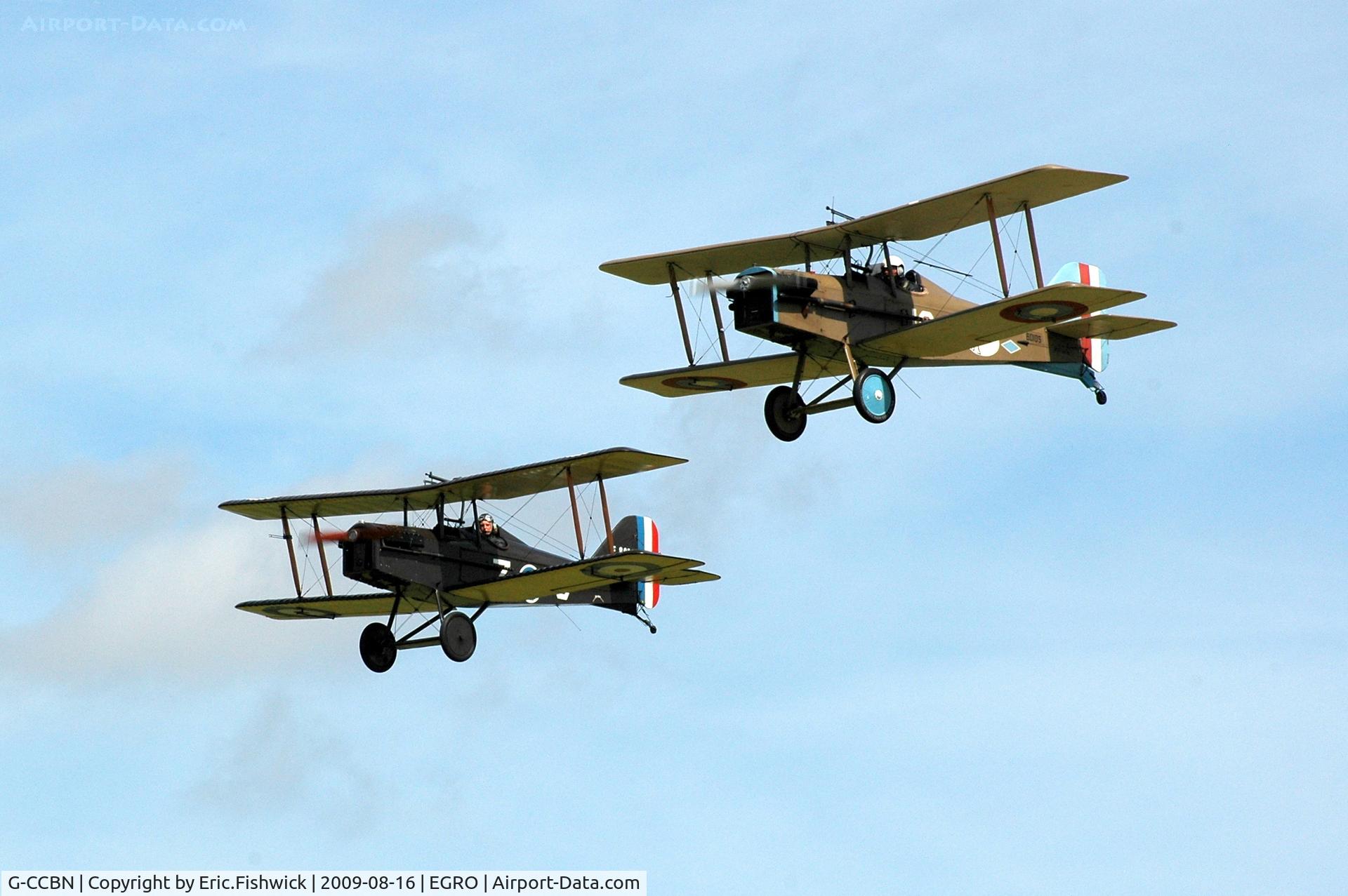G-CCBN, 1982 Royal Aircraft Factory SE-5A Replica C/N 077246, G-CCBN at Heart Air Display, Rougham Airfield Aug 09
