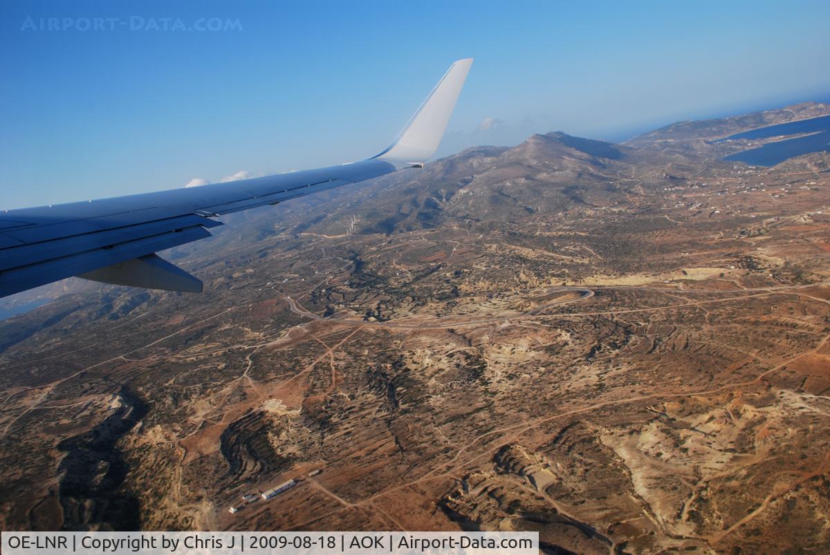 OE-LNR, 2005 Boeing 737-8Z9 C/N 33833, Lauda Boeing 737-8Z9 we just departed from Karpathos flight OS9124 (AOK-VIE)
