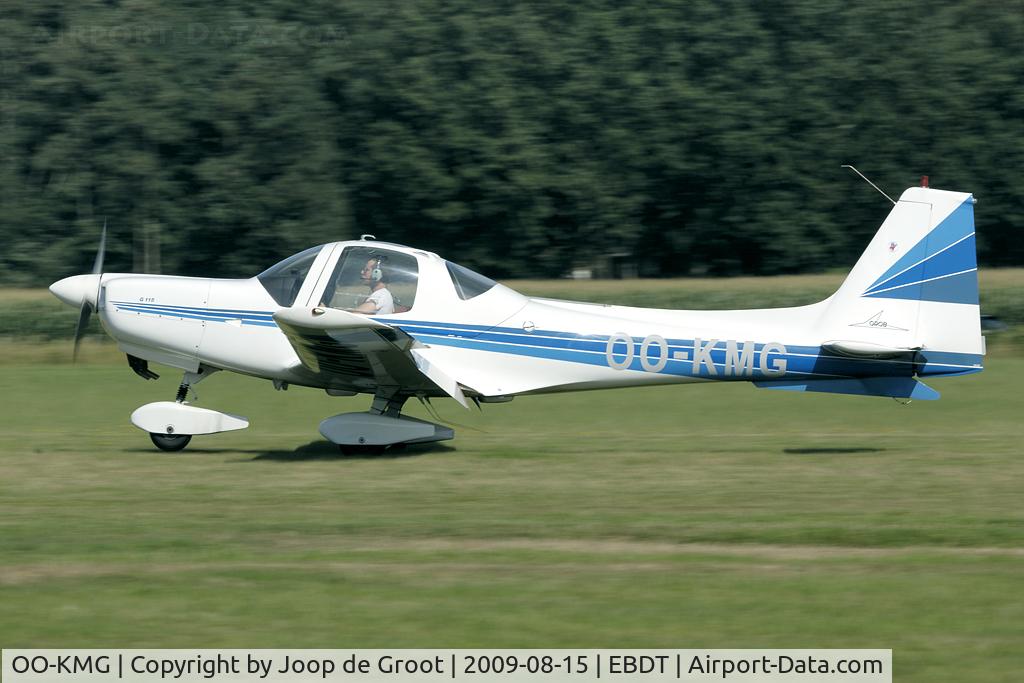 OO-KMG, 1989 Grob G-115A C/N 8066, arrival at Schaffen