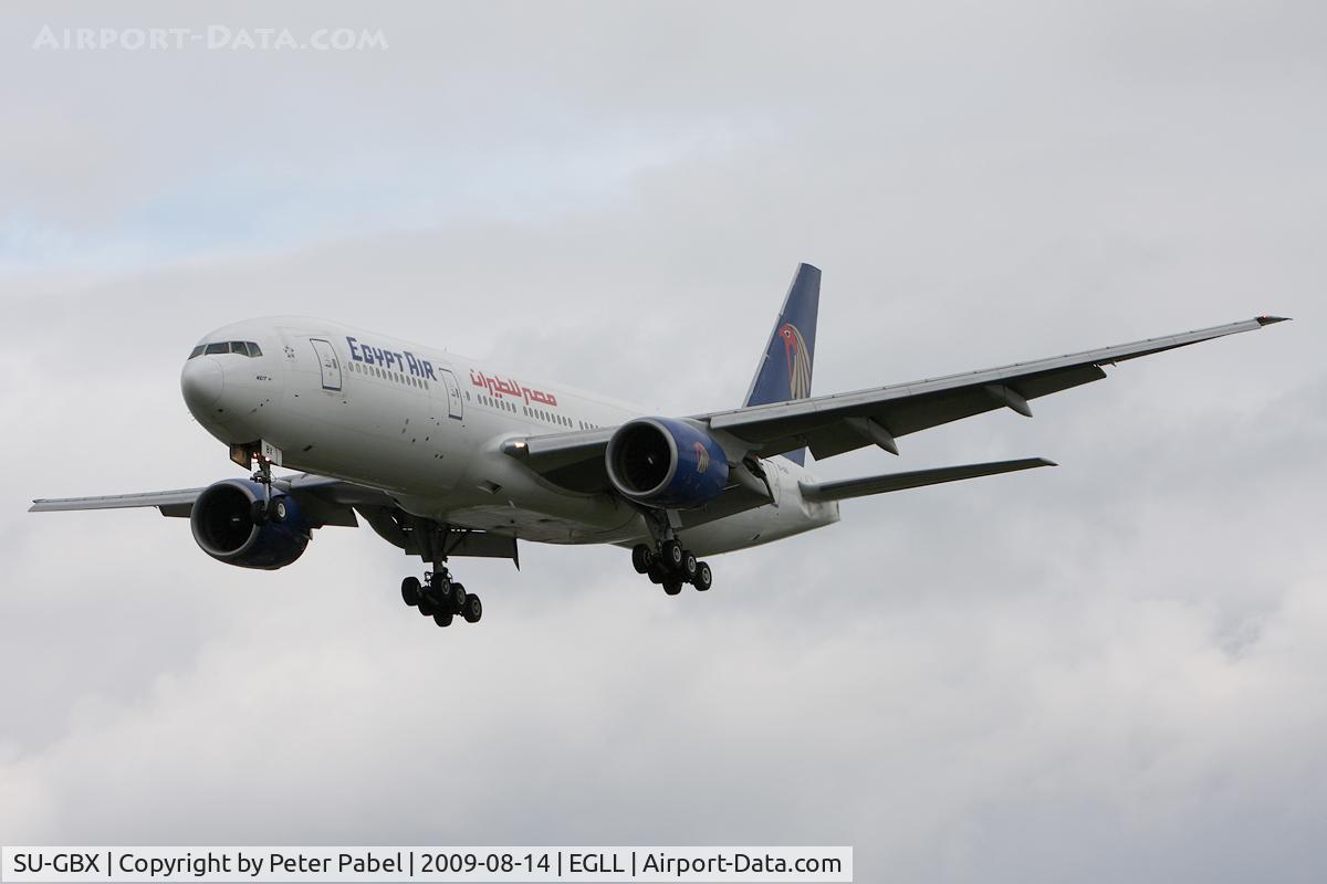 SU-GBX, 2001 Boeing 777-266/ER C/N 32629, LHR