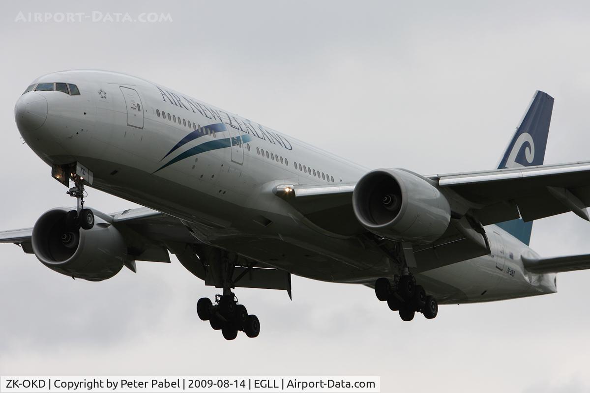 ZK-OKD, 2006 Boeing 777-219/ER C/N 29401, LHR