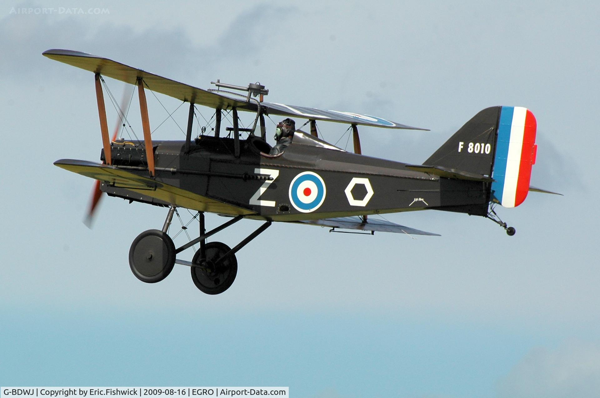 G-BDWJ, 1978 Royal Aircraft Factory SE-5A Replica C/N PFA 020-10034, 41. G-BDWJ at Heart Air Display, Rougham Airfield Aug 09