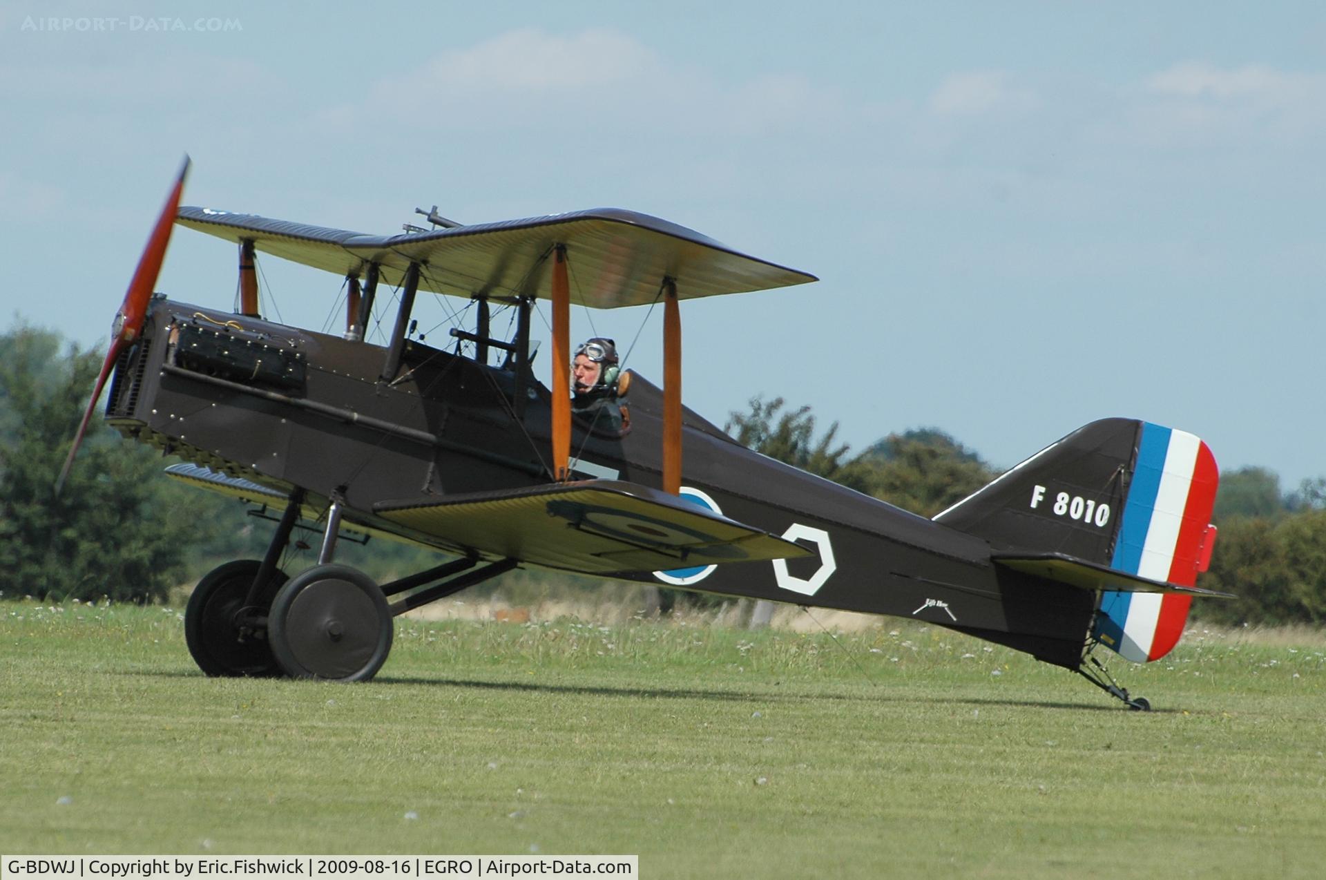 G-BDWJ, 1978 Royal Aircraft Factory SE-5A Replica C/N PFA 020-10034, 1. G-BDWJ at Heart Air Display, Rougham Airfield Aug 09