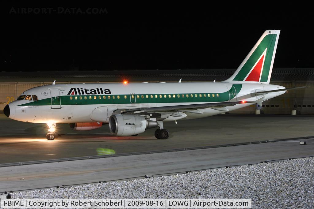 I-BIML, 2004 Airbus A319-112 C/N 2127, Single Charter
