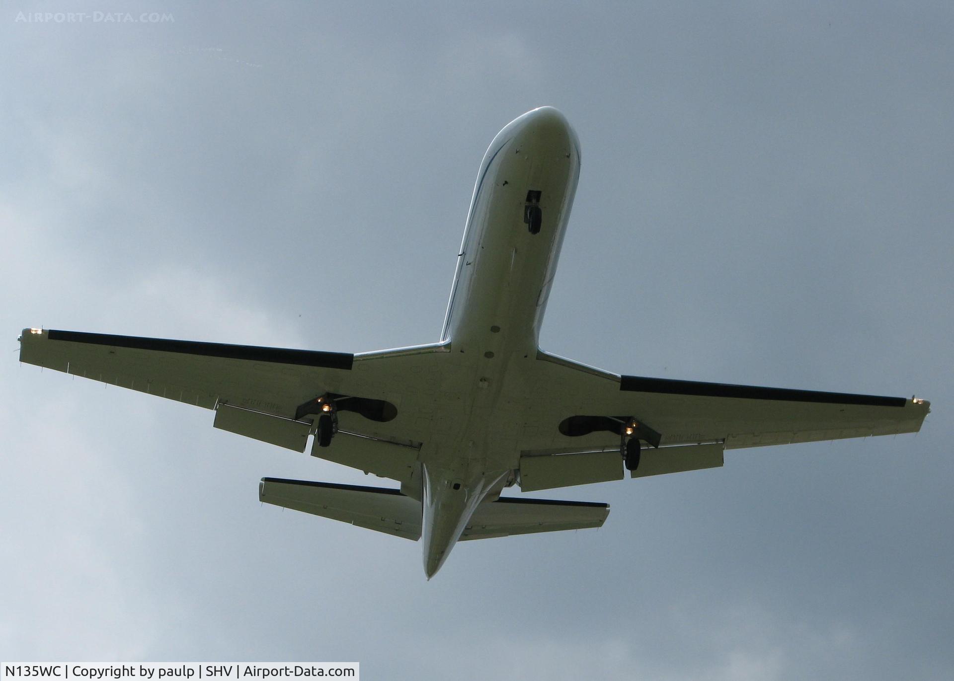 N135WC, 1994 Cessna 560 Citation Ultra C/N 560-0261, Landing at Shreveport Regional.