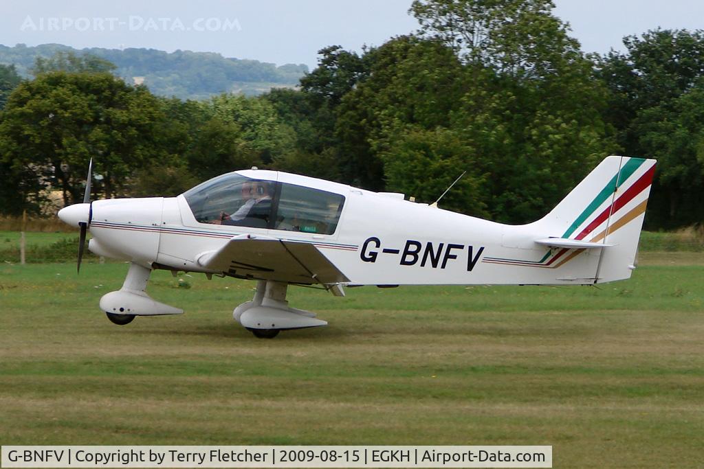 G-BNFV, 1987 Robin DR-400-120 Dauphin C/N 1767, Robin DR400 at Headcorn , Kent , UK