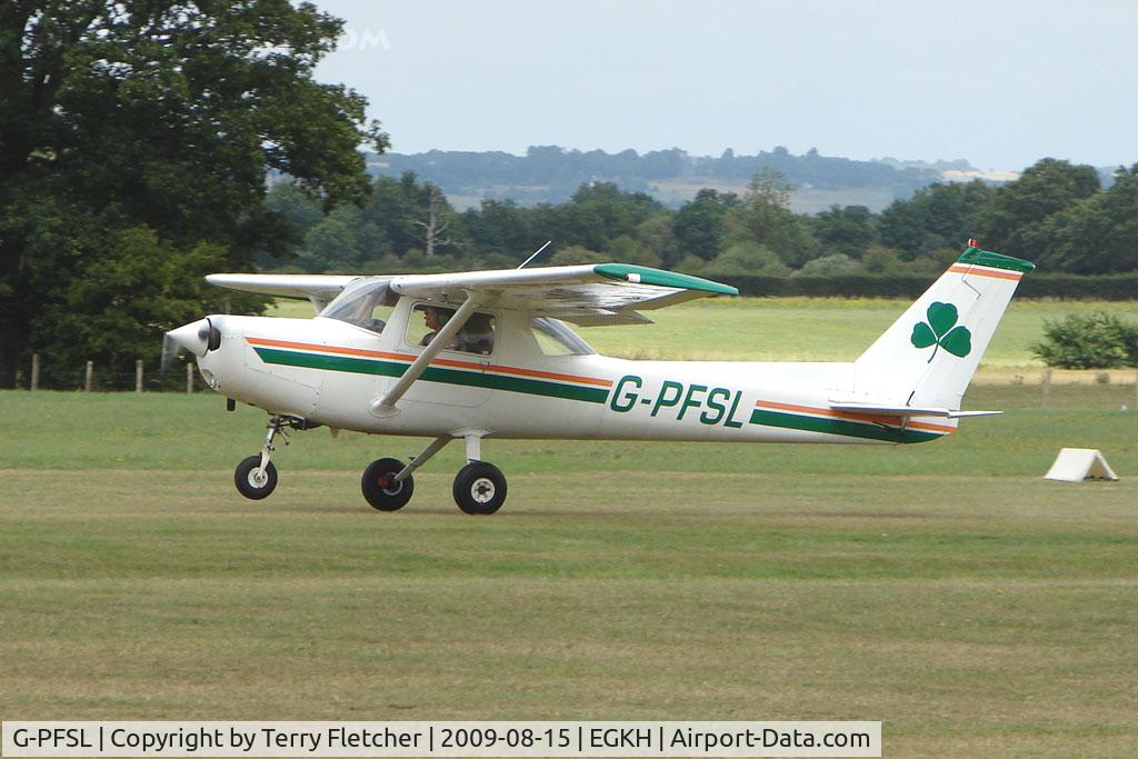 G-PFSL, 1980 Reims F152 C/N 1746, 1980 Reims Aviation Sa CESSNA F152 at Headcorn , Kent , UK