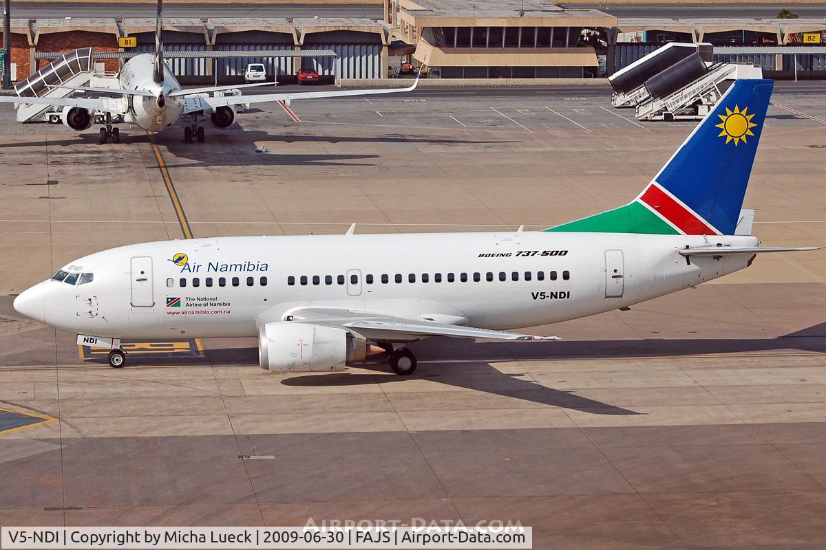 V5-NDI, 1991 Boeing 737-528 C/N 25228, At Jo'burg
