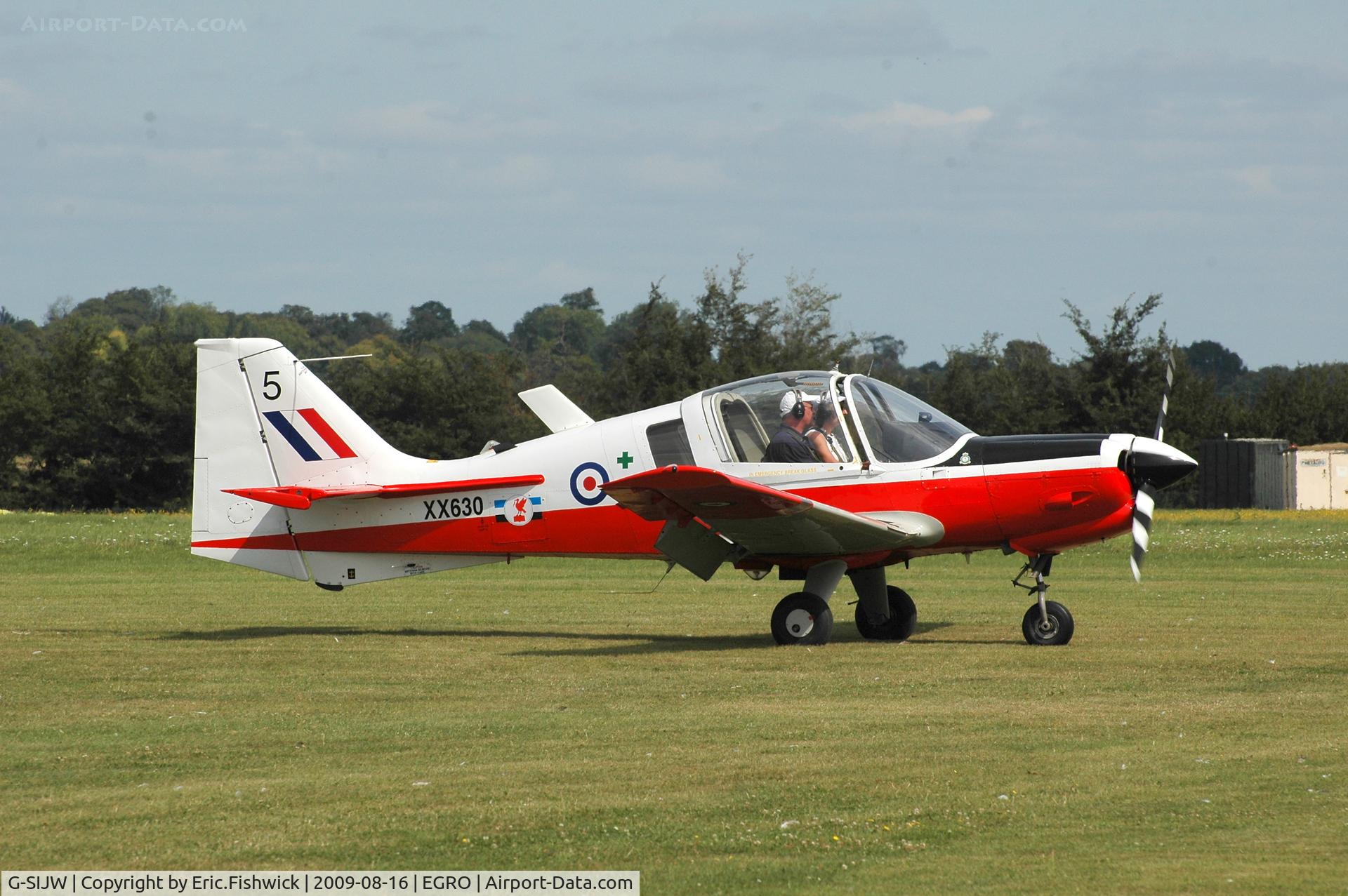 G-SIJW, 1974 Scottish Aviation Bulldog Series 120 Model 121 C/N BH120/295, G-SIJW at Heart Air Display, Rougham Airfield Aug 09