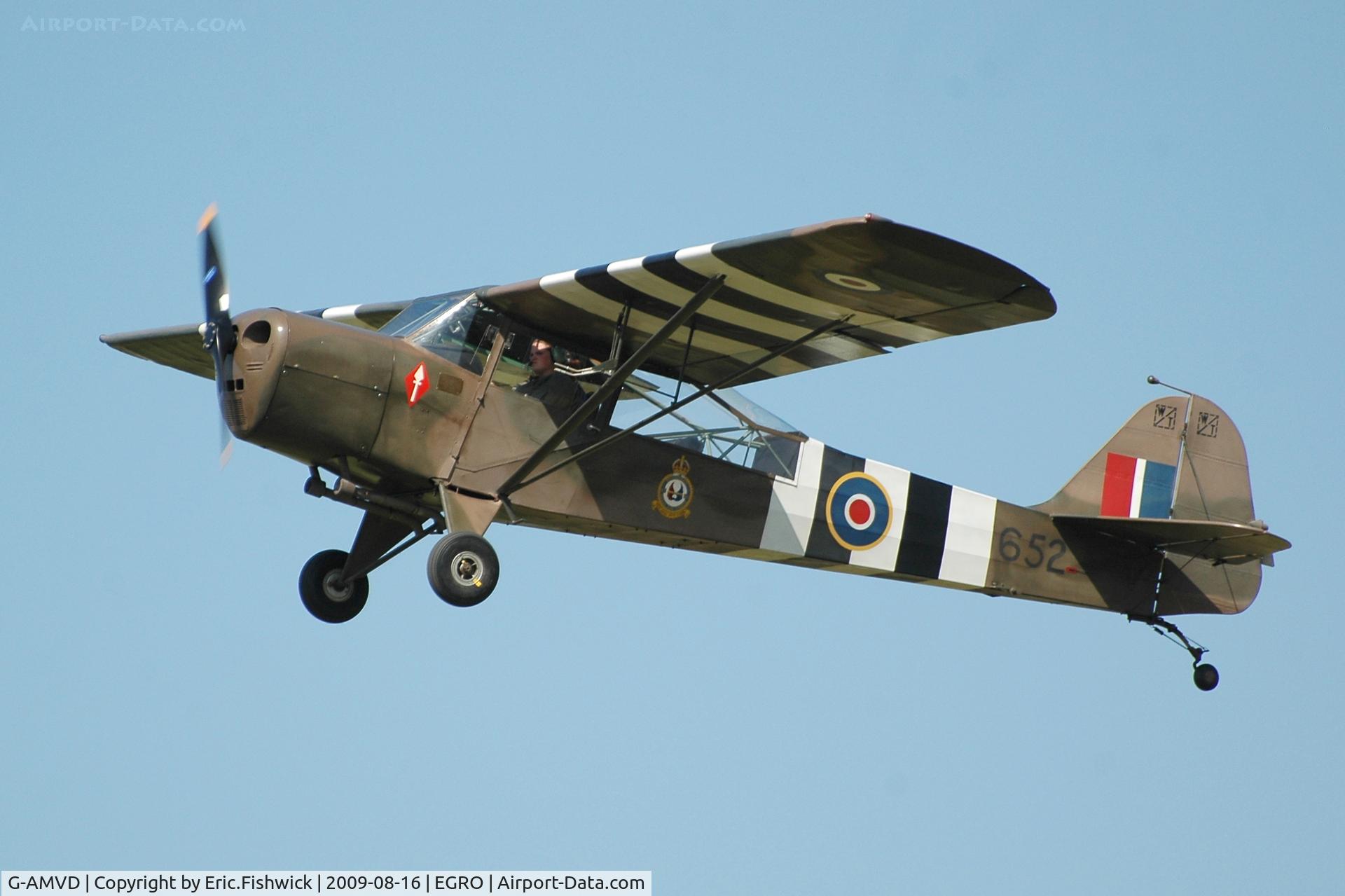 G-AMVD, 1944 Taylorcraft J Auster 5 C/N 1565, 4. TJ652 at Heart Air Display, Rougham Airfield Aug 09