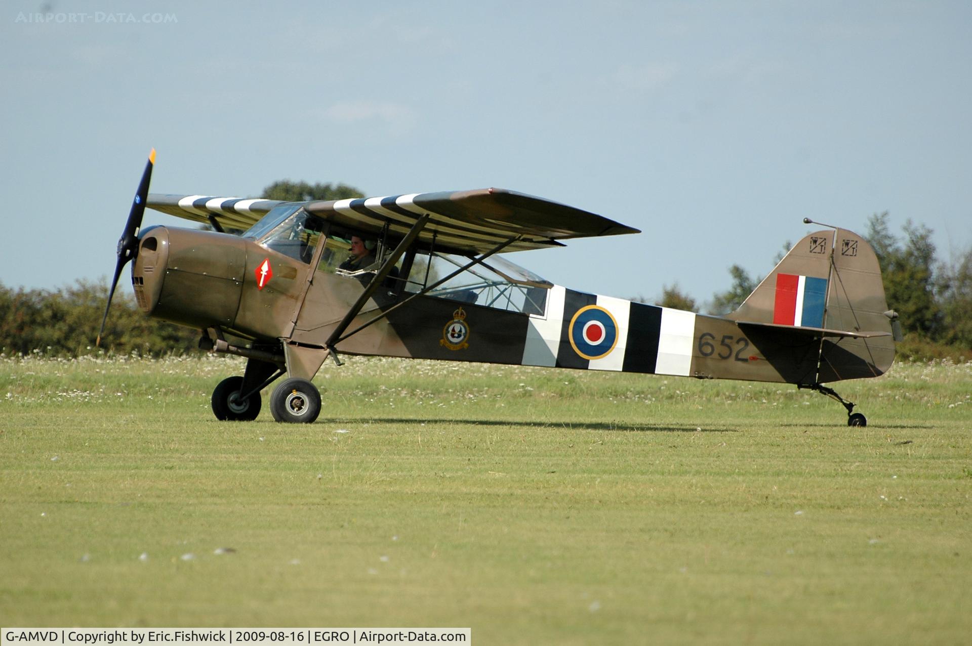 G-AMVD, 1944 Taylorcraft J Auster 5 C/N 1565, 1. TJ652 at Heart Air Display, Rougham Airfield Aug 09