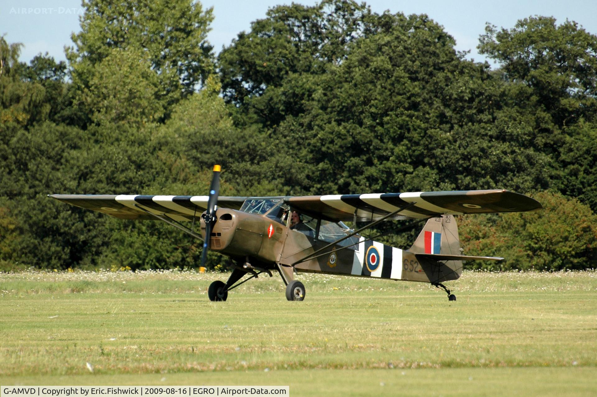 G-AMVD, 1944 Taylorcraft J Auster 5 C/N 1565, TJ652 at Heart Air Display, Rougham Airfield Aug 09