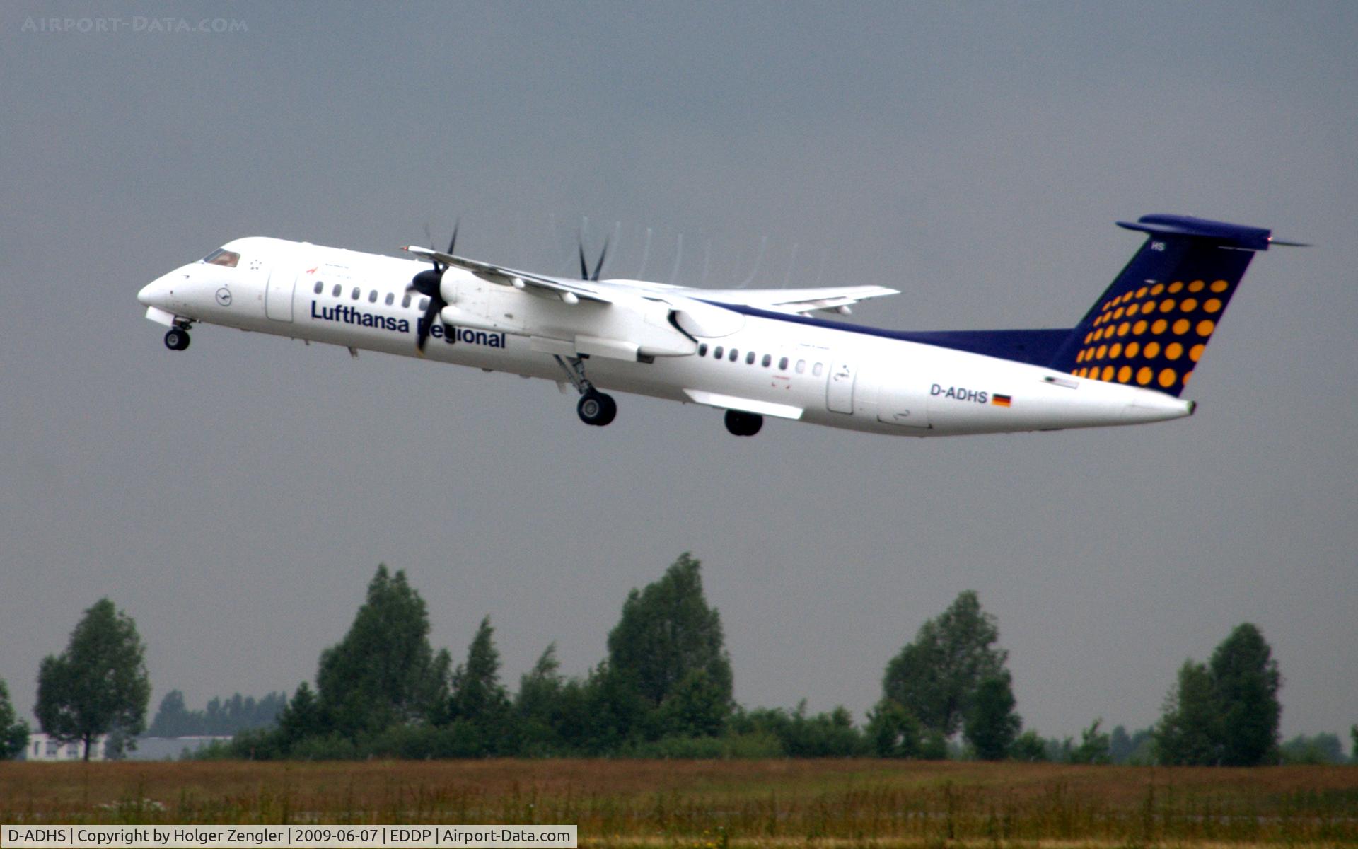 D-ADHS, 2001 De Havilland Canada DHC-8-402Q Dash 8 C/N 4044, Augsburg Airways 2008 De Havilland Canada DHC-8-402Q
