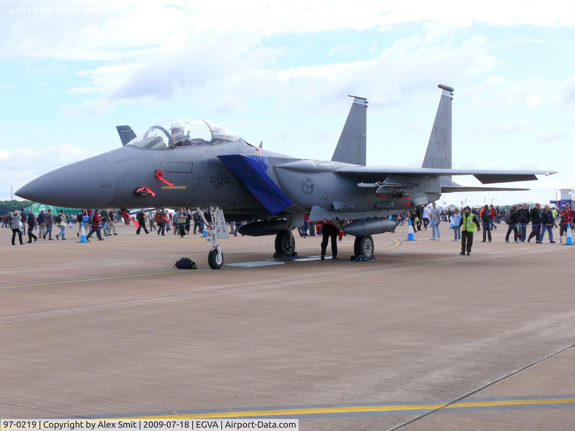 97-0219, McDonnell Douglas F-15E-61-MC Strike Eagle Strike Eagle C/N 1357/E218, McDonnell Douglas F-15E Strike Eagle 97-0219/LN US Air Force