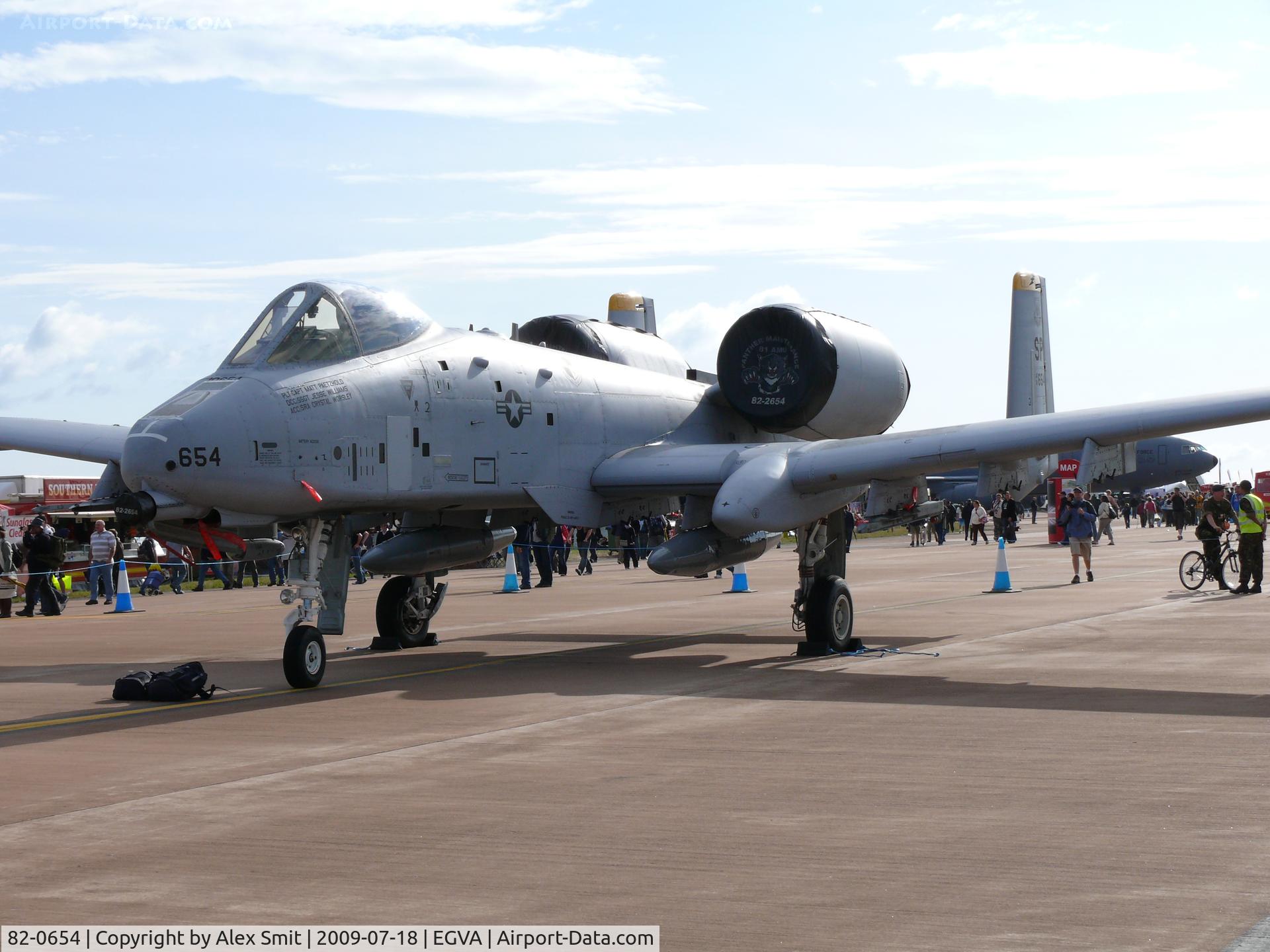 82-0654, 1982 Fairchild Republic A-10C Thunderbolt II C/N A10-0702, Fairchild A-10A Thunderbolt II 82-0654/SP US Air Force painted as 81-0654