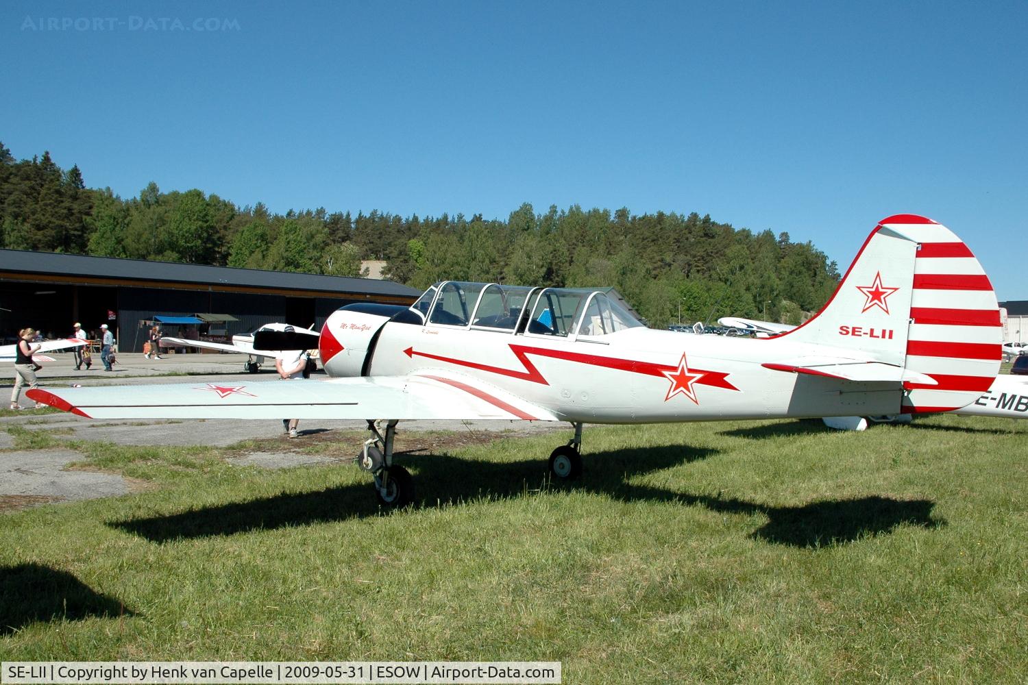 SE-LII, 1986 Bacau Yak-52 C/N 867015, Yak-52 at Västerås Hässlö airport, Sweden