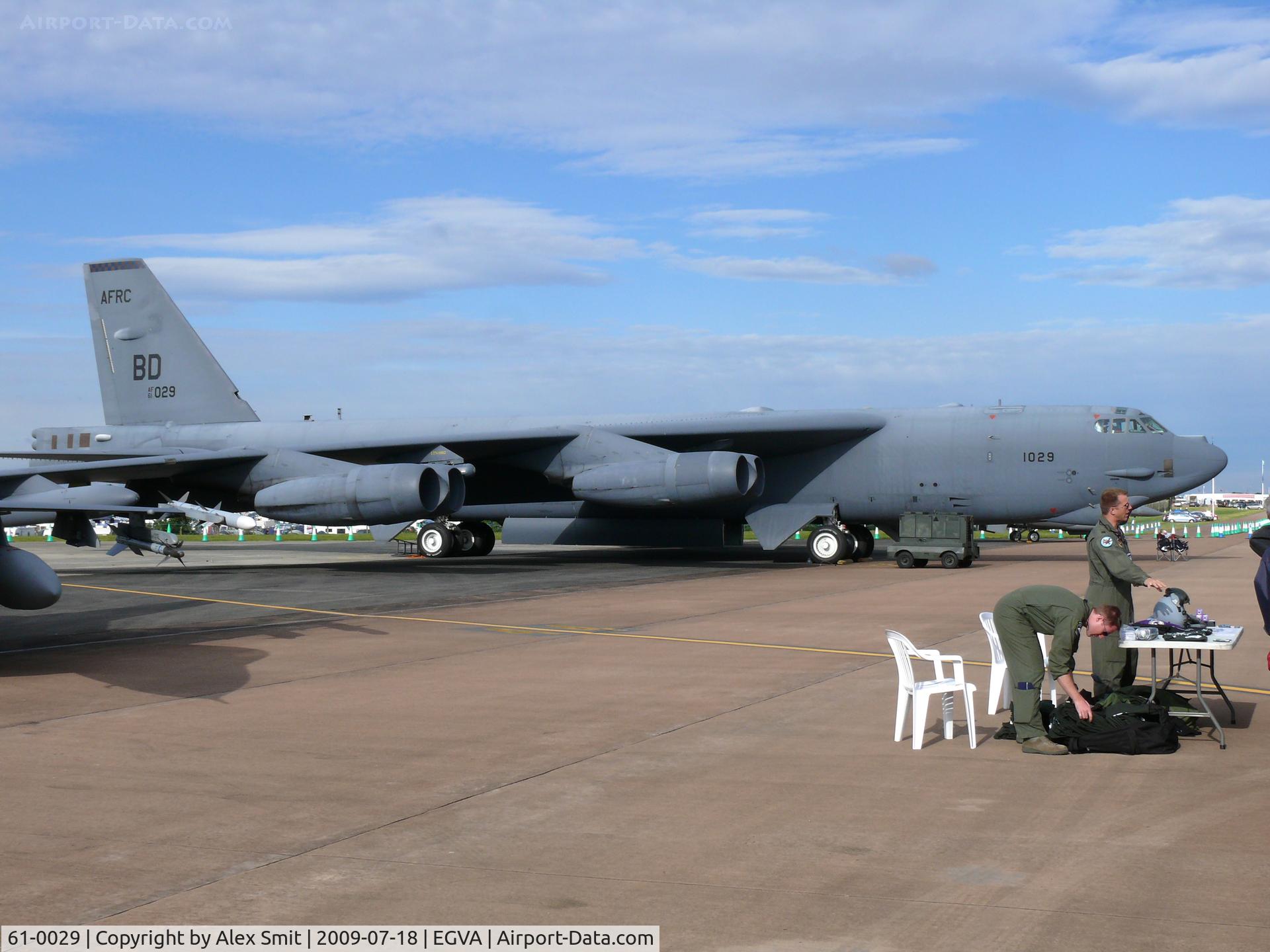 61-0029, 1961 Boeing B-52H Stratofortress C/N 464456, Boeing B-52H Stratofortress 61-0029/BD US Air Force