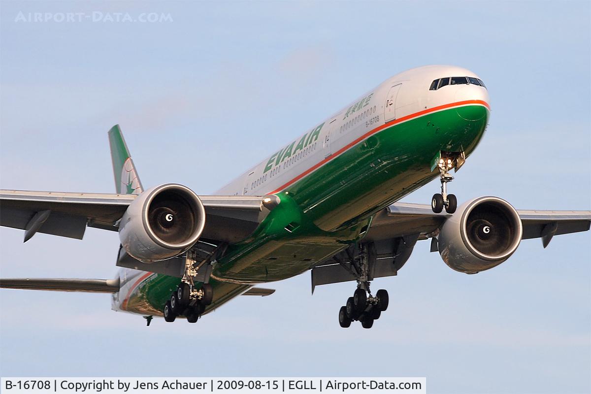 B-16708, 2007 Boeing 777-35E/ER C/N 33752, Eva Airways - Boeing 777-35EER - Reg. B-16708