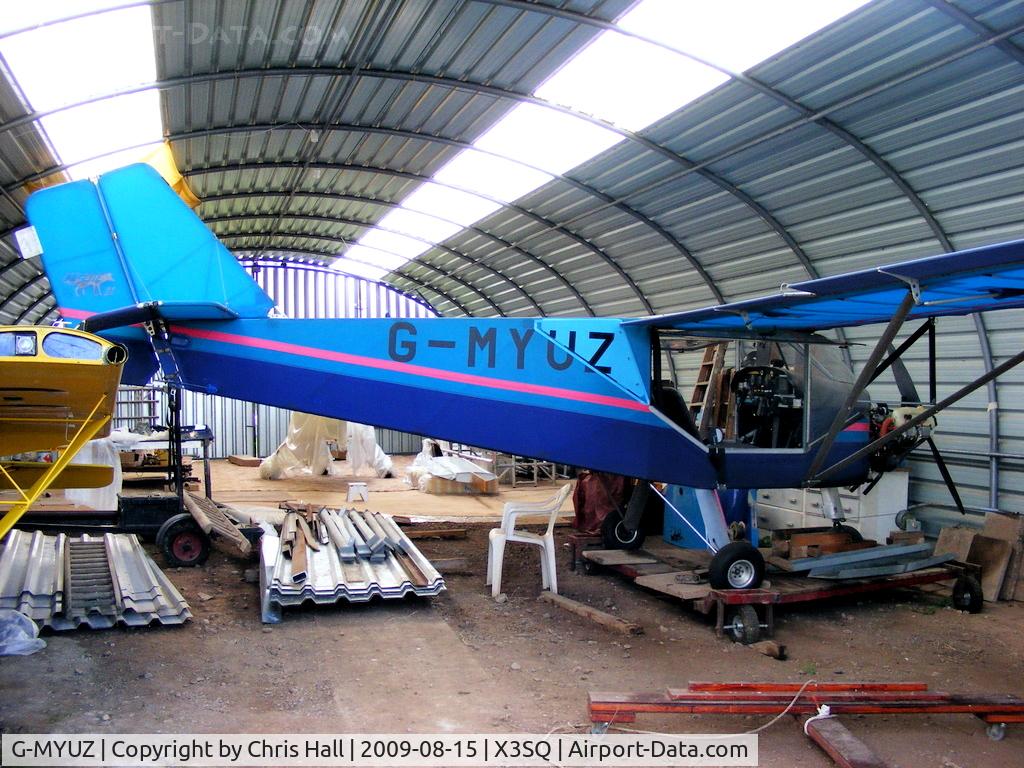 G-MYUZ, 1994 Rans S-6ESD Coyote II C/N PFA 204-12741, at Sittles Farm near Litchfield