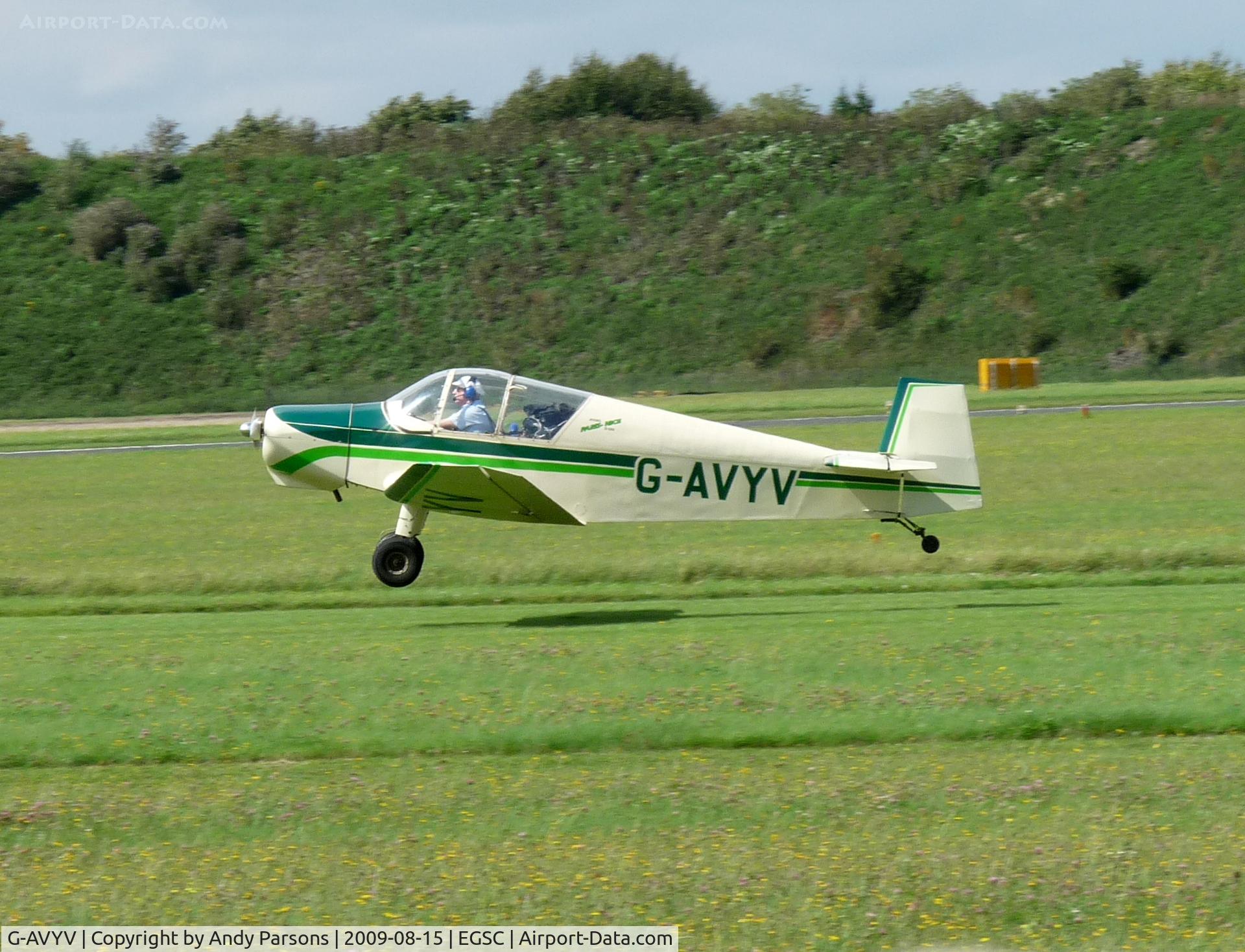 G-AVYV, 1964 Jodel (Wassmer) D-120 Paris-Nice C/N 252, Arriving at Cambridge