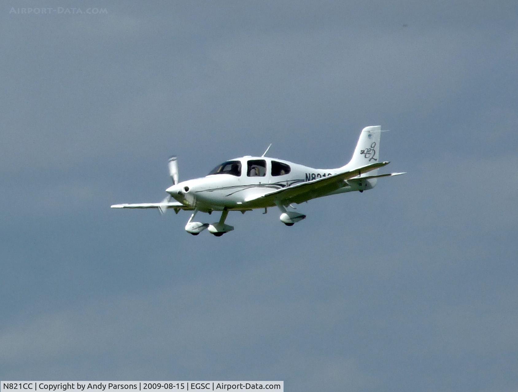 N821CC, 2005 Cirrus SR22 G2 C/N 1427, Arriving at Cambridge
