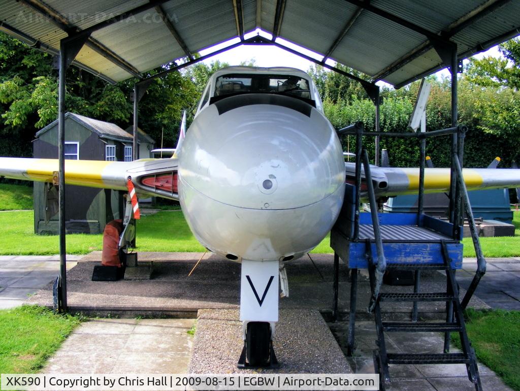 XK590, 1950 De Havilland DH-115 Vampire T.11 C/N 15779, DH.115 Vampire T.11 at the Wellesbourne Wartime Museum