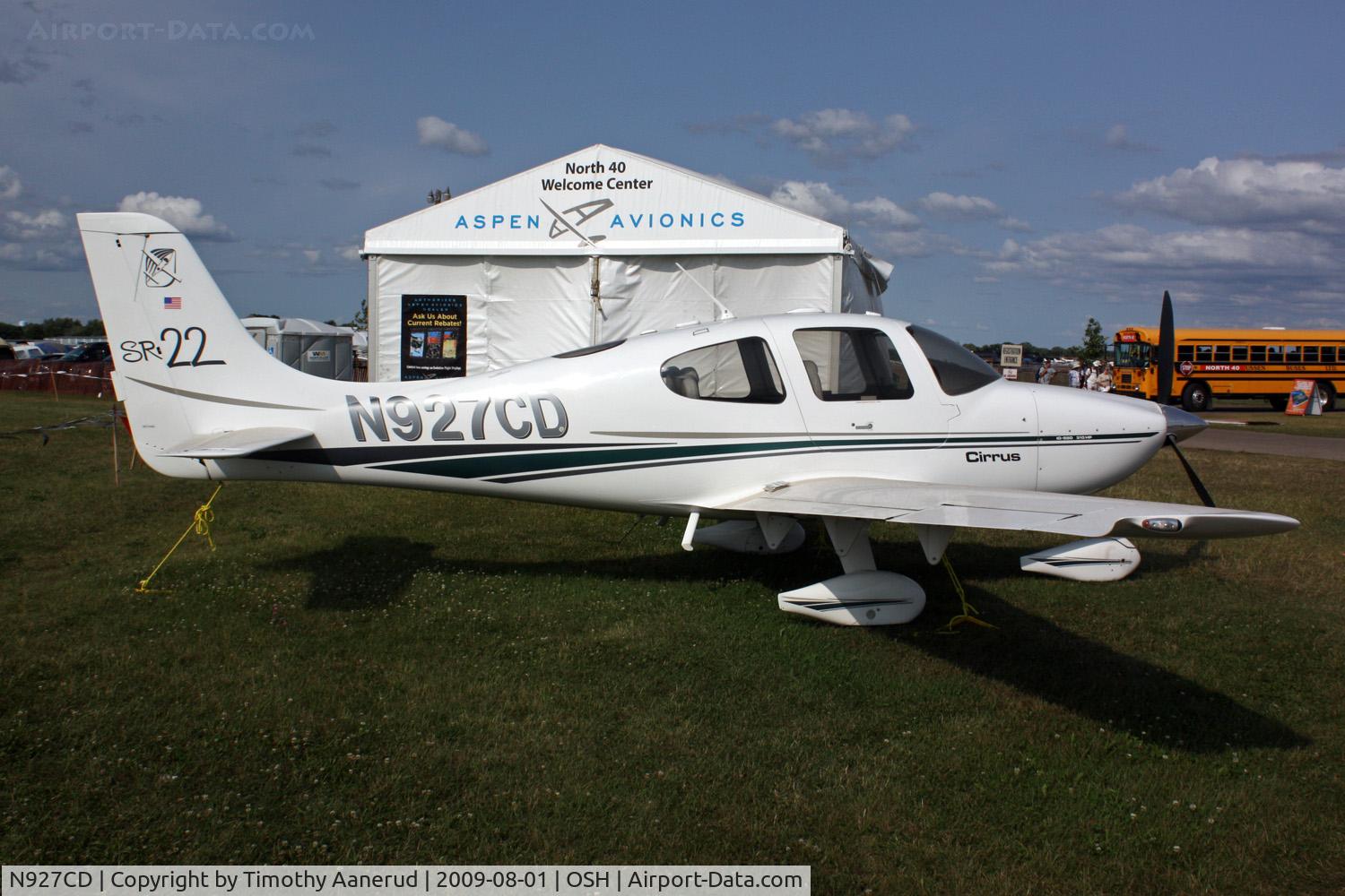 N927CD, 2002 Cirrus SR22 C/N 0227, 2002 Cirrus Design Corp SR22, c/n: 0227