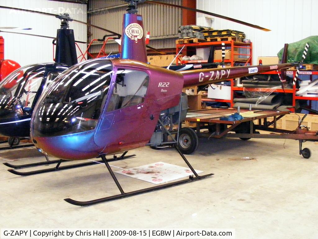 G-ZAPY, 1988 Robinson R22 Beta C/N 0788, Heli Air Ltd, Previous ID: G-INGB