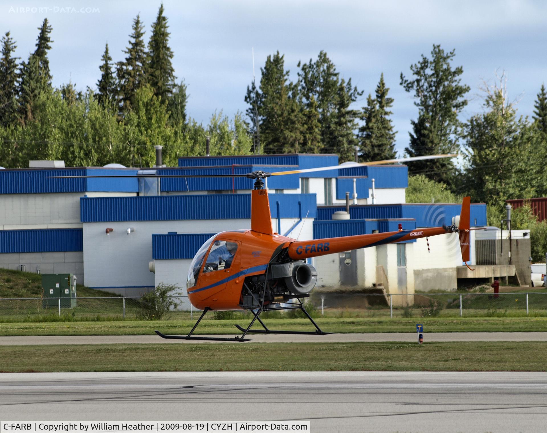 C-FARB, 1987 Robinson R22 Beta C/N 0728, Slave Lake Airport