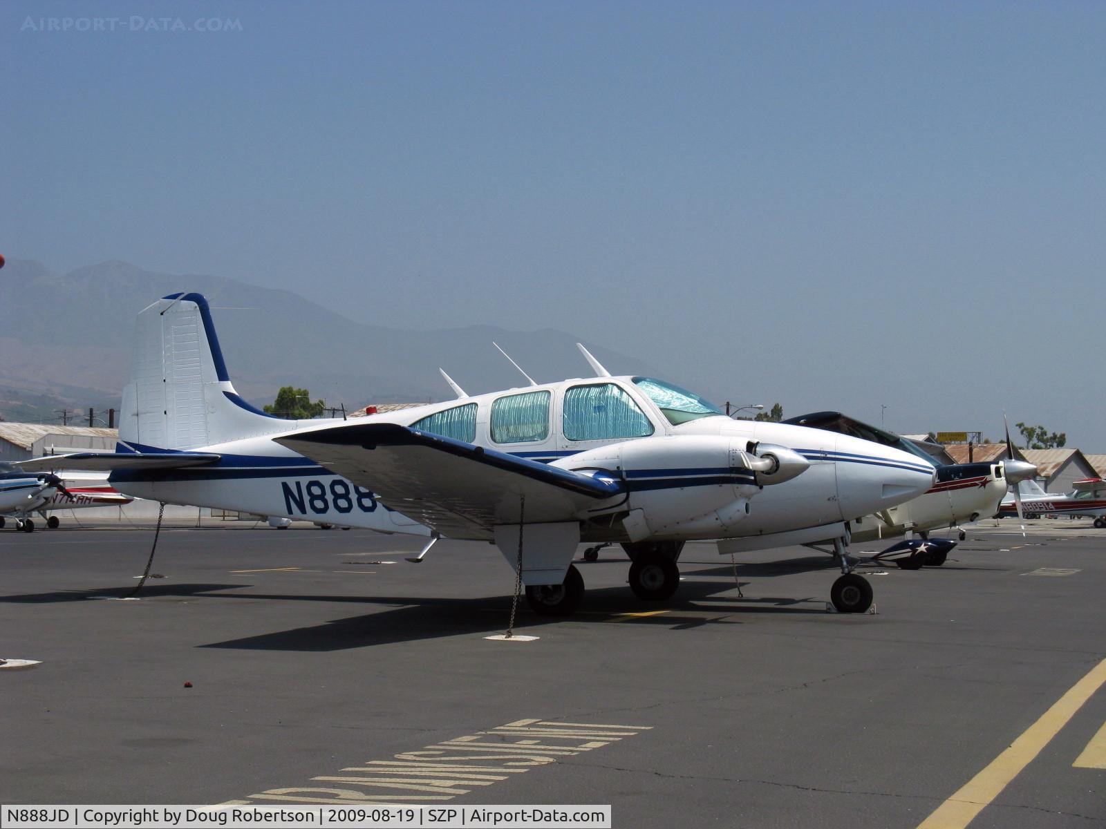 N888JD, 1968 Beech E95 C/N TD-720, 1968 Beech E95 TRAVEL AIR, two Lycoming IO-360s 180 Hp each