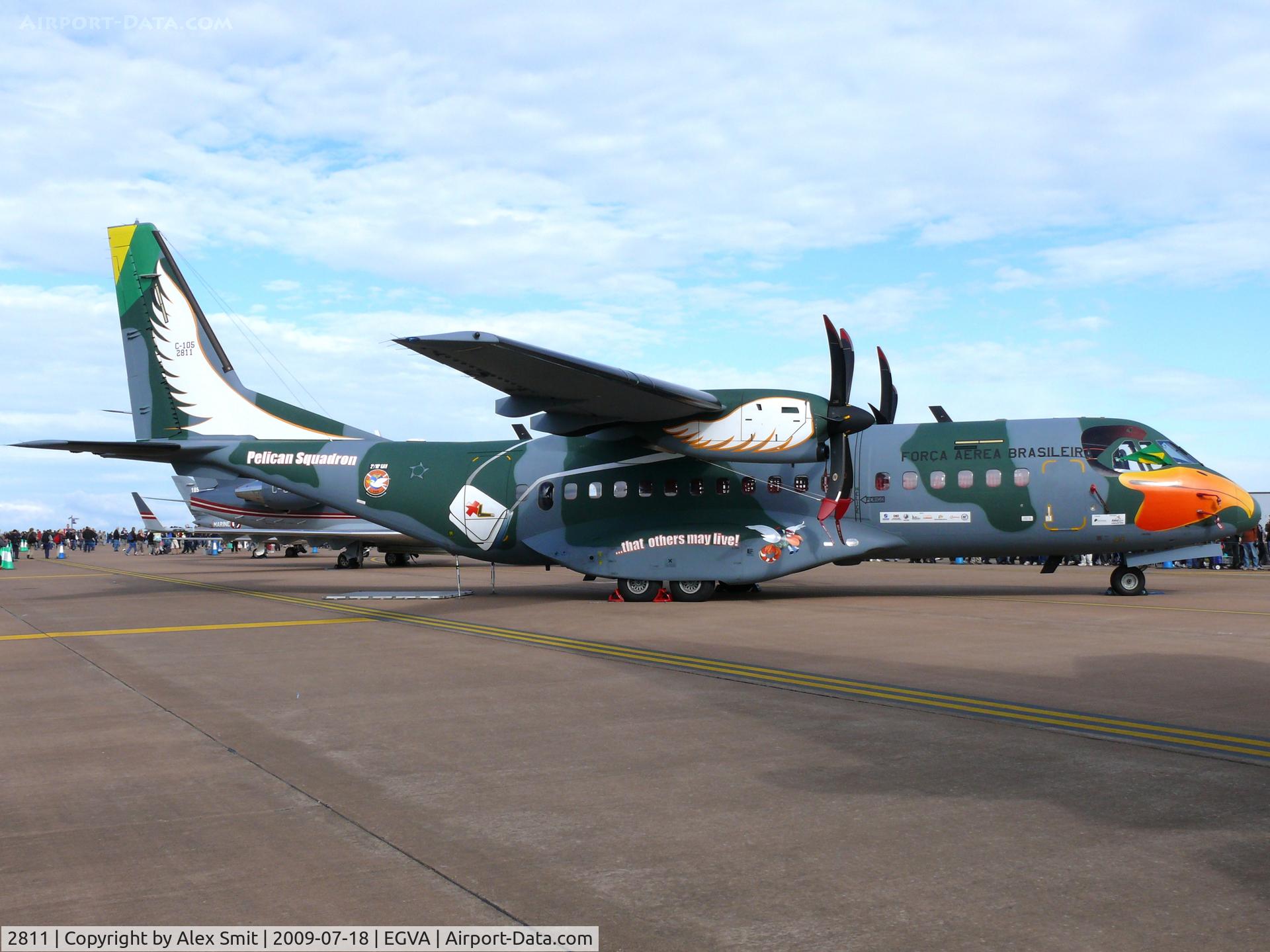 2811, 2009 CASA C-295M C-105A Amazonas C/N S-058, CASA C-105A Amazonas/C295 FAB2811 Brazilian Air Force dressed up as a pelican
