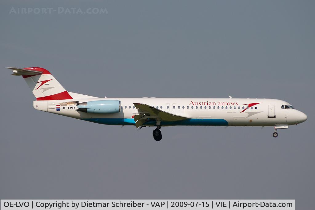 OE-LVO, 1993 Fokker 100 (F-28-0100) C/N 11460, Austrian Arrows Fokker 100