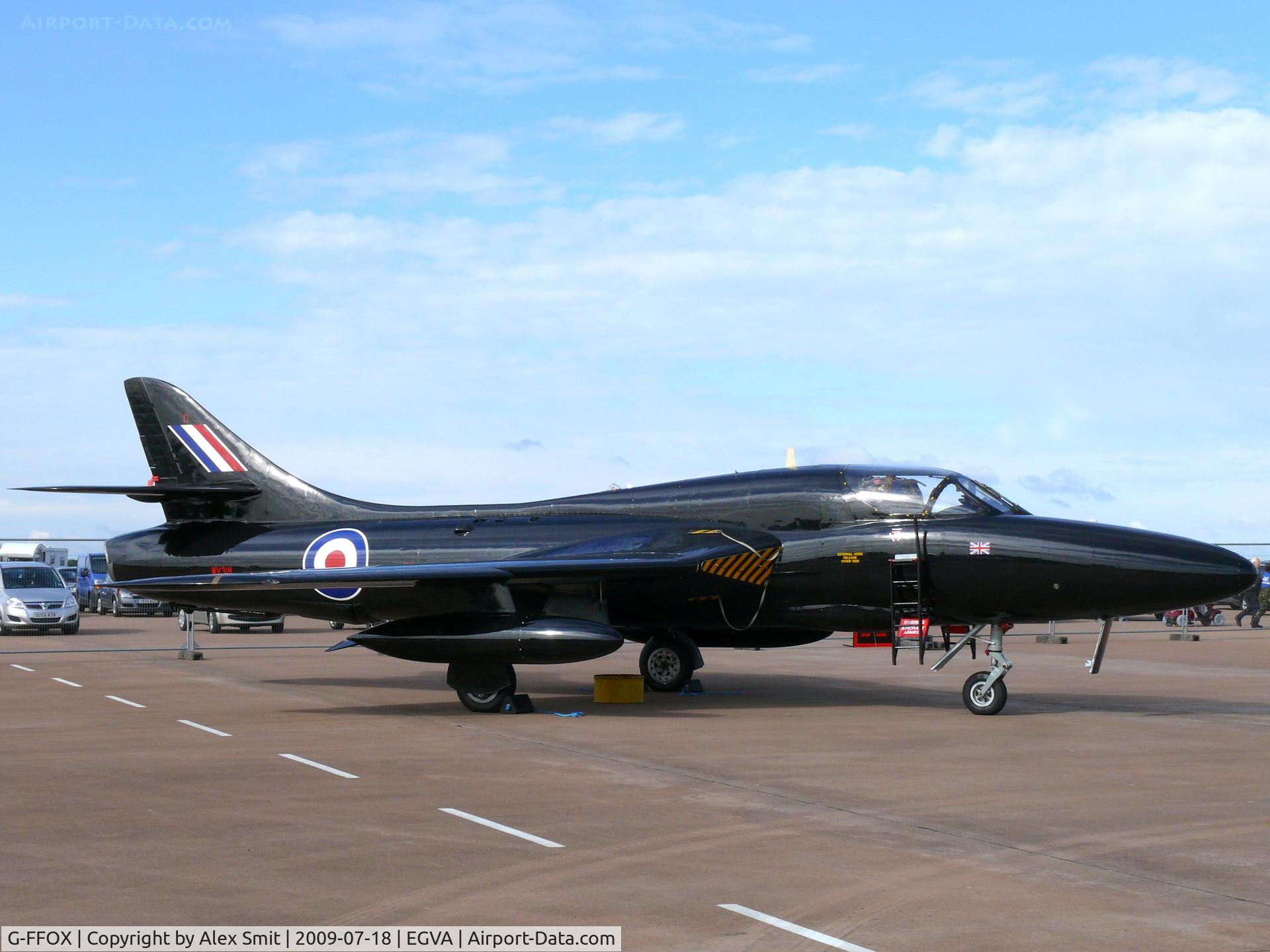 G-FFOX, 1955 Hawker Hunter T.7B C/N 41H-670792, Hawker Hunter T7A G-FFOX Delta Jets Kemble painted as Royal Air Force WV318