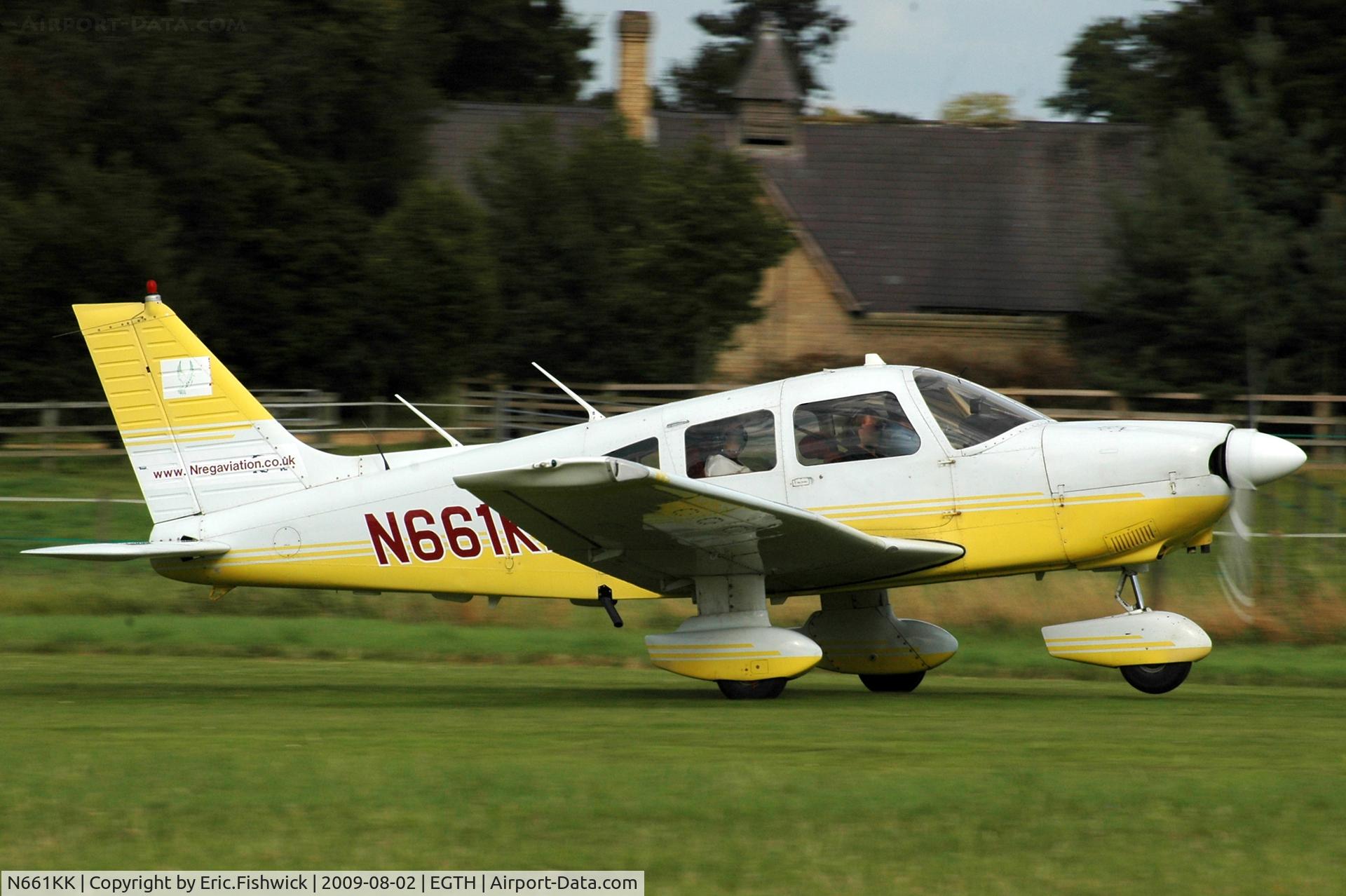 N661KK, 1987 Piper PA-28-181 Archer II C/N 2890028, N661KK at Shuttleworth Military Pagent Air Display Aug 09