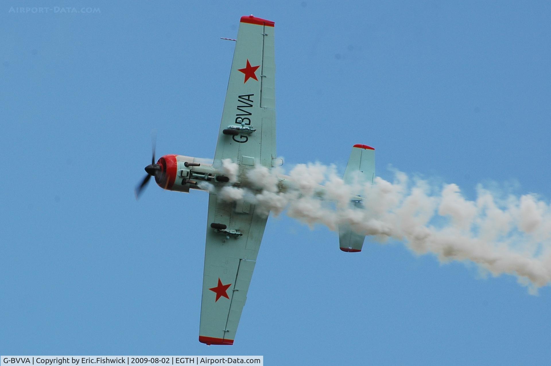 G-BVVA, 1987 Bacau Yak-52 C/N 877610, G-BVVA YAK-52 at Shuttleworth Military Pagent Air Display  Aug 09