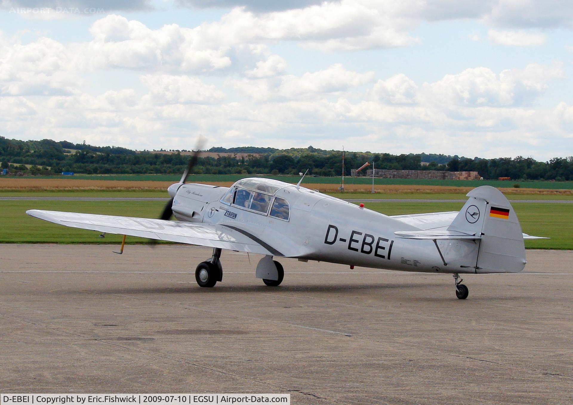D-EBEI, 1940 Messerschmitt Bf-108B-1 Taifun C/N 2246, 1. D-EBEI at Duxford Flying Legends Air Show July 09