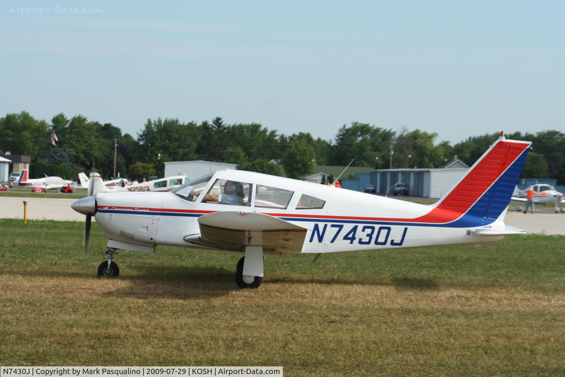 N7430J, 1968 Piper PA-28R-180 Cherokee Arrow C/N 28R-30774, Piper PA-28R-180