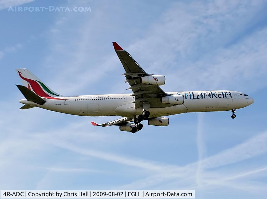 4R-ADC, Airbus A340-311 C/N 034, Sri Lankan