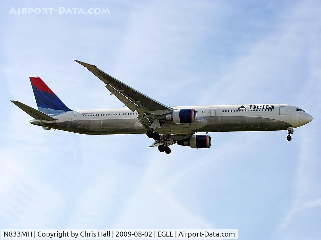 N833MH, 2000 Boeing 767-432/ER C/N 29706, Delta Airlines