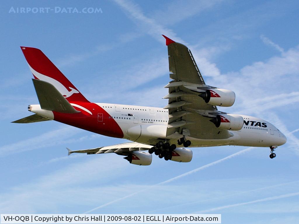 VH-OQB, 2008 Airbus A380-842 C/N 015, Qantas