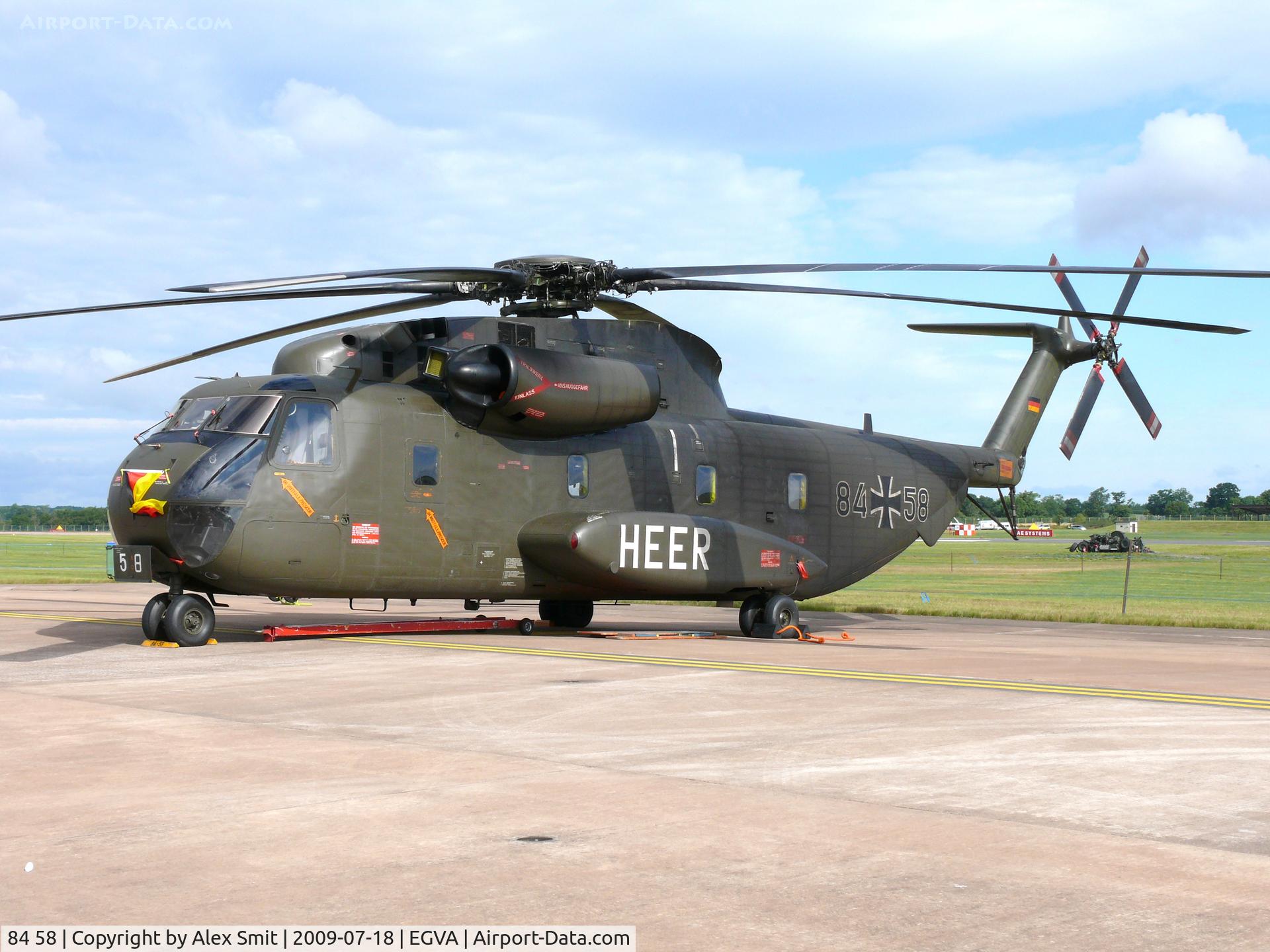 84 58, Sikorsky (VFW-Fokker) CH-53GS C/N V65-056, Sikorsky CH-53GS Stallion 84+58 German Army