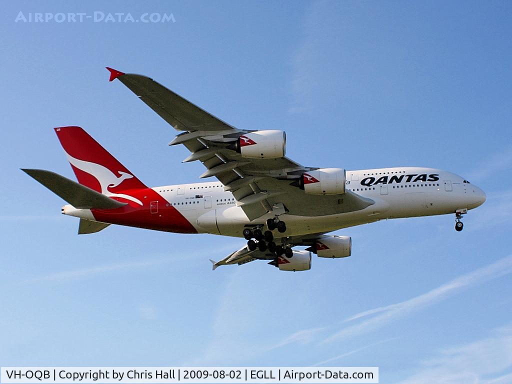 VH-OQB, 2008 Airbus A380-842 C/N 015, Qantas