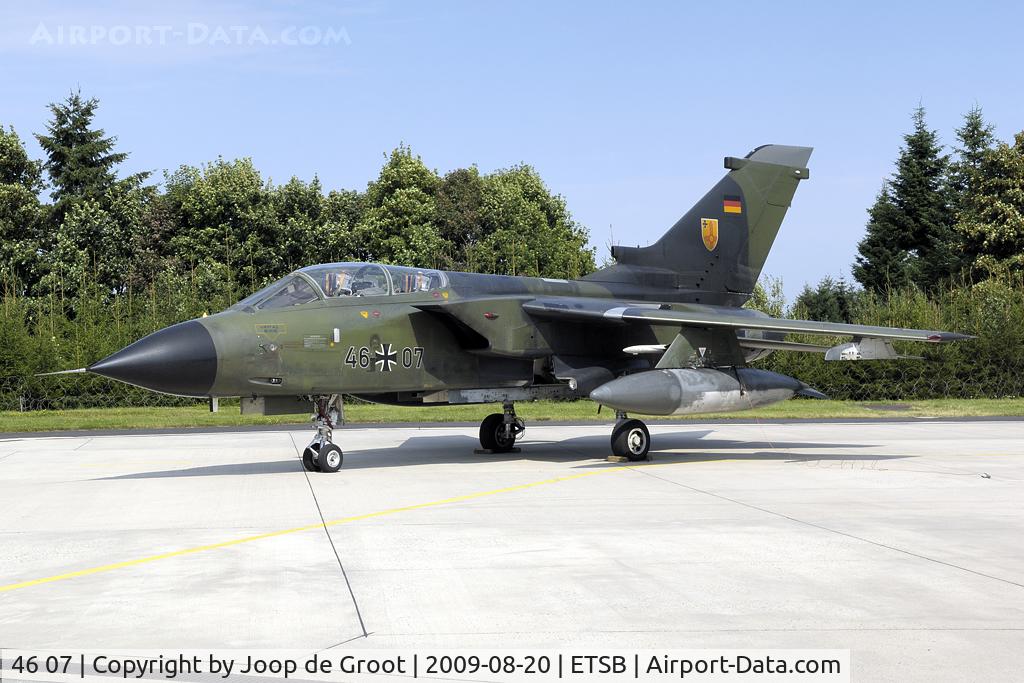 46 07, Panavia Tornado IDS(T) C/N 759/GT065/4307, This former Holoman Tornado was put on static in the shelter area during the anual Fototag on Büchel.