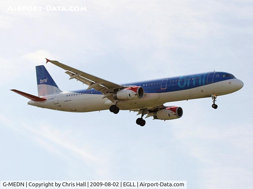 G-MEDN, 2008 Airbus A321-231 C/N 3512, BMI